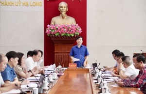 Thường trực Thành ủy giao ban công tác tuần cho ý kiến nhiều nội dung quan trọng