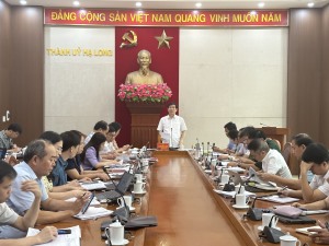 BTV Thành ủy nghe và cho ý kiến vào các nội dung Chương trình công tác tháng 8/2023
