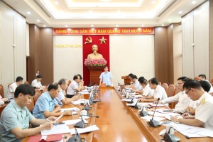 Thường trực Thành uỷ cho ý kiến vào dự thảo kịch bản điều chỉnh thu ngân sách thành phố năm 2023