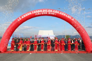Khánh thành cầu Cửa Lục 3 ( cầu Bình Minh)