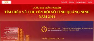 Cuộc thi trực tuyến “Tìm hiểu về chuyển đổi số tỉnh Quảng Ninh” năm 2024
