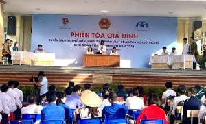 Phiên tòa giả định tuyên truyền phổ biến giáo dục pháp luật  ATGT