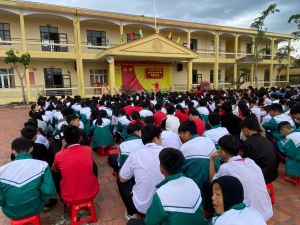 Xã Lê Lợi: Tuyên truyền ATGT cho học sinh