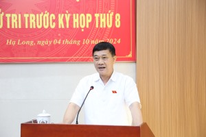 Đại biểu Quốc hội Vũ Hồng Thanh tiếp xúc cử tri TP Hạ Long