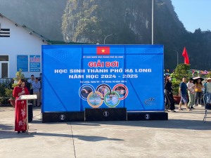 Khai mạc giải bơi học sinh năm học 2024 – 2025.