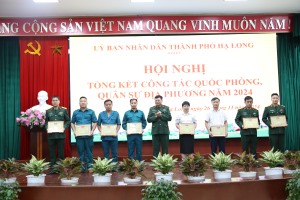 TP Hạ Long tổng kết nhiệm vụ quốc phòng, quân sự địa phương năm 2024