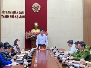 UBND TP họp bàn giải pháp phòng chống tội phạm  và tệ nạn ma túy trên địa bàn TP