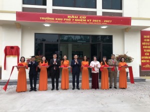 Khánh thành Nhà văn hóa khu 7, phường Hà Tu