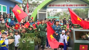 Hoạt động trải nghiệm với chủ đề “Bé mầm non Cao Xanh – tự hào trang sử vàng”.