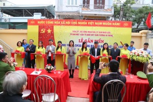 Phường Hà Trung khánh thành, gắn biển công trình chào mừng Đại hội Đảng các cấp