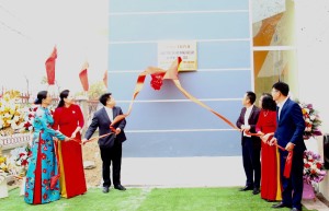 Cao Xanh: Đồng loạt khánh thành, gắn biển các công trình chào mừng Đại hội Đảng