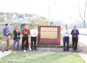 Xã Lê Lợi gắn biển công trình chào mừng Đại hội Đảng các cấp, nhiệm kỳ 2025-2030