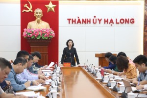 Thường trực Thành ủy giao ban tháng 2/2024 với các cơ quan tham mưu, giúp việc