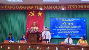 Phường Việt Hưng: Đối thoại giữa cấp ủy, chính quyền với đoàn viên, thanh niên