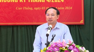 Đồng chí Bí thư Tỉnh ủy dự sinh hoạt thường kỳ với Chi bộ khu 2B phường Cao Thắng, TP Hạ Long