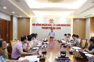 UBND thành phố họp chuẩn bị đánh giá, tổng kết chủ trương, nghị quyết Đại hội Đảng bộ thành phố lần thứ XXV, nhiệm kỳ 2020 - 2025 