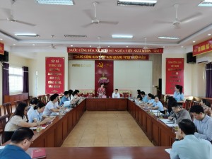  Vụ Pháp luật Hình sự-Hành chính, Bộ Tư pháp làm việc tại UBND phường Cao Xanh 