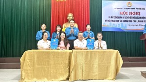 Ra mắt Công đoàn cơ sở và ký kết thỏa ước lao động tập thể, thỏa thuận hợp tác chương trình “Phúc lợi cho đoàn viên Công đoàn”.