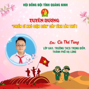Học sinh trường THCS Trọng Điểm được nhận Giải thưởng Kim Đồng năm học 2023-2024