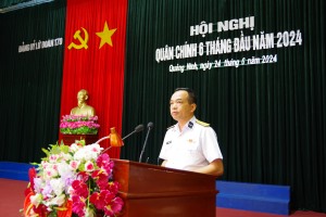 Lữ đoàn 170 Hải quân tổ chức Hội nghị quân chính 6 tháng đầu năm 2024