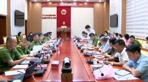 Đoàn Thanh tra Công an Tỉnh làm việc với UBND Thành phố Hạ Long