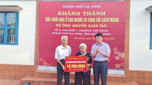 Phường Việt Hưng khánh thành sửa chữa nhà ở cho nguời có công với cách mạng