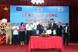 Lễ ký kết hợp đồng đóng mới 6 tàu dịch vụ điện gió CSOV và khởi công tàu CSOV 8720- YN 552209