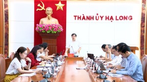 Thường trực Thành ủy nghe dự thảo báo cáo kết quả GPMB và giải ngân đầu tư xây dựng cơ bản năm 2023, 6 tháng đầu năm 2024