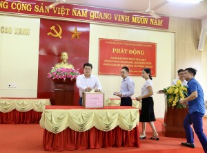 Phường Cao Xanh: Phát động ủng hộ kinh phí hỗ trợ xây dựng nhà ở cho hộ có hoàn cảnh khó khăn