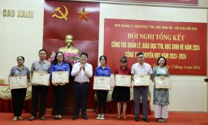 Cao Xanh: Tổng kết hoạt động hè và công tác khuyến học năm 2024