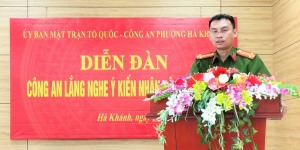Phường Hà Khánh: Nâng cao hiệu quả xây dựng phong cách người Công an nhân dân từ diễn đàn “Công an lắng nghe ý kiến Nhân dân”