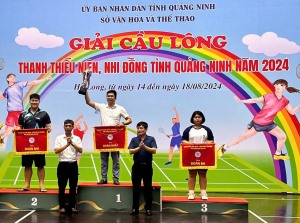 TP Hạ Long đoạt CUP vô địch tại Giải Cầu lông thanh thiếu niên, nhi đồng tỉnh 2024