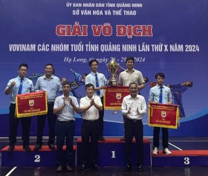 TP Hạ Long đoạt CUP vô địch, cờ Nhất toàn đoàn Giải Vô địch Vovinam các nhóm tuổi tỉnh Quảng Ninh lần thứ X
