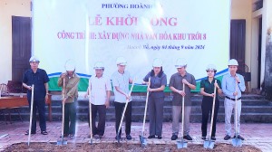 Khởi công xây dựng công trình nhà văn hoá khu Trới 5, Trới 8