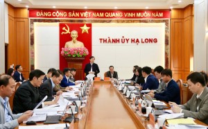 Đoàn kiểm tra BCĐ phòng chống tham nhũng, lãng phí, tiêu cực tỉnh Quảng Ninh làm việc với TP Hạ Long