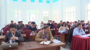 Lãnh đạo thành phố họp vận động các hộ dân thực hiện dự án Cải tạo nâng cấp Quốc lộ 279