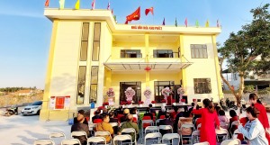 Khánh thành nhà văn hoá khu 2, phường Hà Khẩu