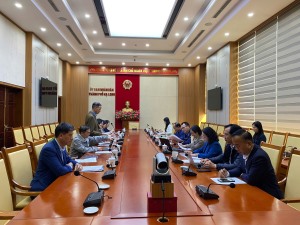 Đoàn liên ngành về VSATTP làm việc với TP Hạ Long
