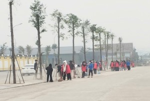 Phường Hà Khánh ra quân tổng vệ sinh môi trường chuẩn bị đón Tết Nguyên đán Ất Tỵ năm 2025