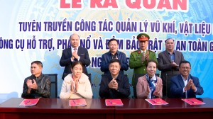  Đại Yên ra quân tuyên truyền phòng chống vi phạm pháp luật về pháo, phòng, chống cháy nổ, bảo đảm an ninh trật tự (ANTT) và an toàn giao thông (ATGT) dịp Tết