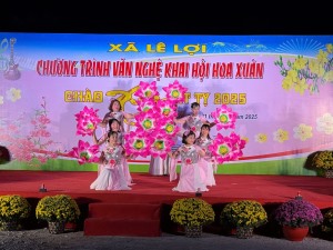 Chương trình văn nghệ khai hội hoa xuân xã Lê Lợi