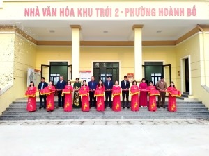 Phường Hoành Bồ khánh thành công trình Nhà văn hóa khu Trới 2