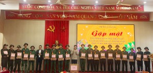 Phường Cao Xanh gặp mặt công dân lên đường nhập ngũ và quân nhân hoàn thành nghĩa vụ quân sự