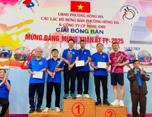 Giải bóng bàn “Mừng Đảng, mừng Xuân Ất Tỵ 2025”