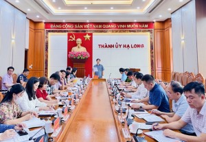 Đảng bộ TP Hạ Long: Tập trung trí tuệ, tâm huyết xây dựng văn kiện Đại hội.