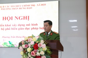 Phường Trần Hưng Đạo triển khai xây dựng mô hình “Câu lạc bộ phổ biển giáo dục pháp luật”