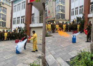 Phường Bãi Cháy tuyên truyền, huấn luyện, bồi dưỡng nghiệp vụ PCCC và CNCH năm 2025