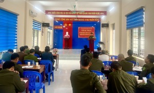 Khai giảng lớp tập huấn, bồi dưỡng lực lượng tham gia bảo vệ an ninh trật tự phường Tuần Châu