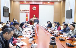 UBND thành phố họp thường kỳ tháng 1/2025