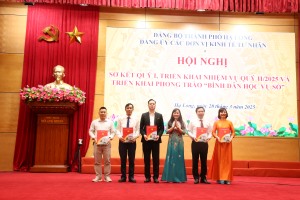 Đảng uỷ các đơn vị kinh tế tư nhân: Sơ kết quý I, triển khai nhiệm vụ quý II/2025 và triển khai phong trào “Bình dân học vụ số”.